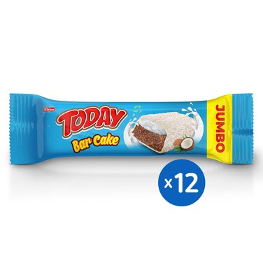 كيك جوز الهند توداي بار كيك حجم جامبو - 12 قطعة