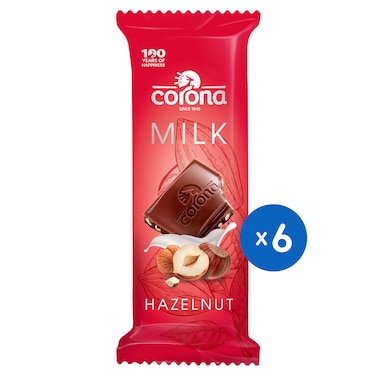Corona Milk Chocolate with Hazelnut - 6 Pieces