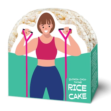 كعك الأرز هيلثي ميل بالكينوا والشيا والزعتر - 24 جرام