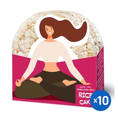 كعك الأرز هيلثي ميل بملح الهيمالايا - 24 جرام - 10 قطع