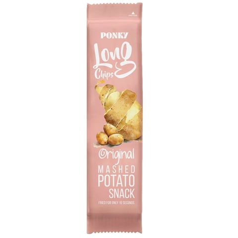 Ponky Long Potato Chips Original - 75gm