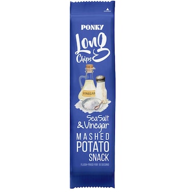 Ponky Long Potato Chips Sea Salt and Vinegar - 75gm