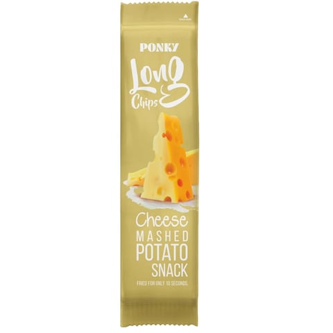 Ponky Long Potato Chips Cheese - 75gm