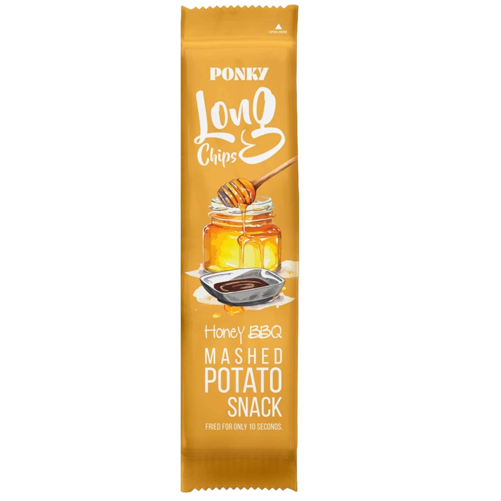 Ponky Long Potato Chips Honey Bbq – 75gm Ponky Long Potato Chips Honey Bbq – 75gm