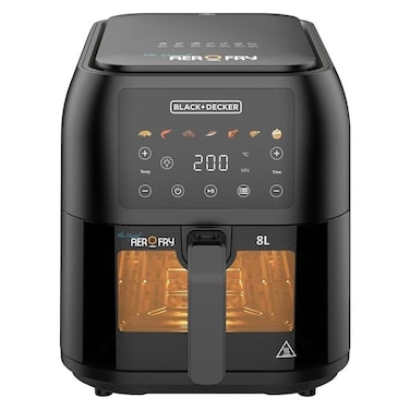 Black + Decker Air Fryer 8 Liters 1700 Watt Digital - Black - SAF80W-B5