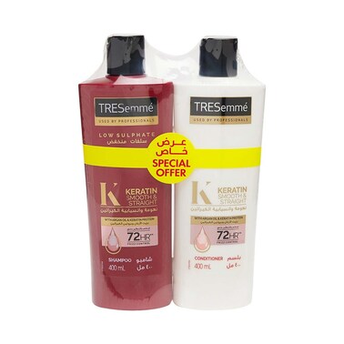 Tresemme Keratin Twin Pack Of Shampoo + Conditioner - 400ml