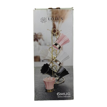 Lotus Mug Set - 6 Pieces - 1057