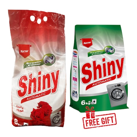 Shiny Rose Automatic Powder Detergent - 8 kg + Powder Detergent - 6 Kg