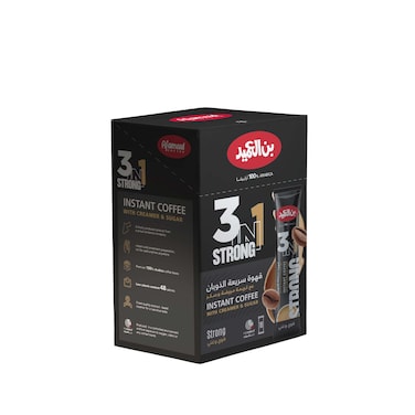 Al Ameed 3in1 Instant Coffee Strong - 20gm  - 18 Pack