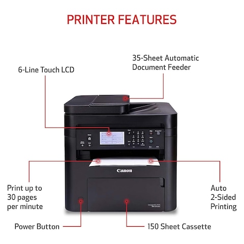 Canon i-SENSYS All in One Wireless Laser Printer - Black- MF275DW