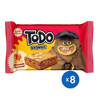 كيك تودو براونيز بكريمة البسكويت - 8 قطع