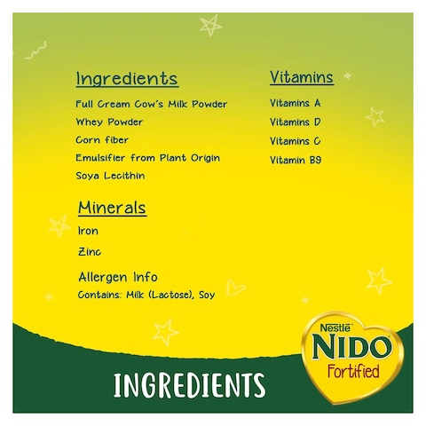 Nido Fortified Rich in Fiber Powdered Milk - 500gm