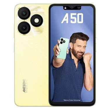 itel A50 - 6.6-inch 64GB/3GB Dual SIM 4G Smartphone - Shimmer Gold