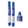 Prima White Board Markers - 2 Pieces + Marker Ink Bottle - Blue