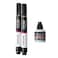 Prima White Board Markers - 2 Pieces + Marker Ink Bottle - Black