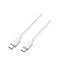 L&#39;avvento Fast Charging Cable from USB-C to USB-C 60 Watt 1 Meter - White - MP39W