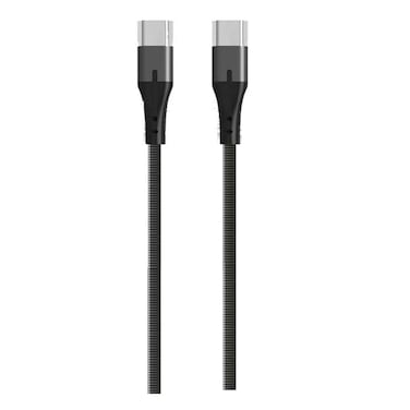 كابل لافينتو USB-C إلى USB-C بتصميم معدني متين 20 فولت 3 أمبير 2 متر - فضي - MP534