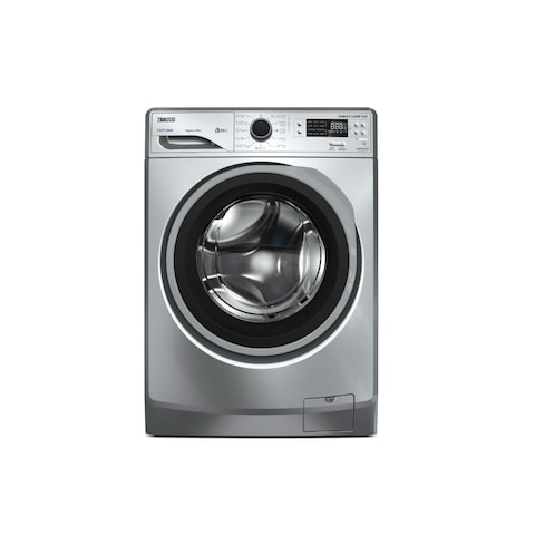 غسالة ملابس زانوسي بيرلا ماكس 6 كجم تحميل امامى ديجيتال - فضي - ZWF6240SR5