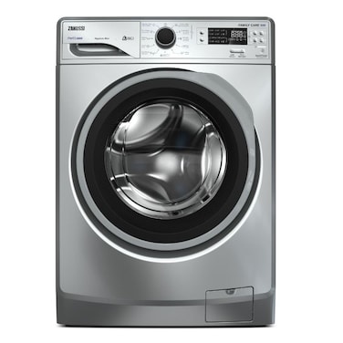 غسالة ملابس زانوسي بيرلا ماكس 6 كجم تحميل امامى ديجيتال - فضي - ZWF6240SR5