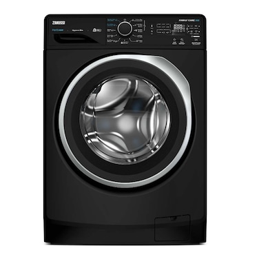 غسالة ملابس زانوسي بيرلا ماكس 8 كجم تحميل امامى ديجيتال - أسود - ZWF8240BS5