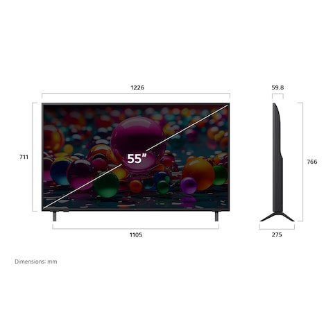 LG 55-inch 4K UHD AI Smart TV - 55UA85006LA