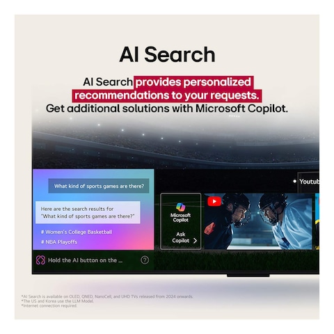 LG 55-inch 4K UHD AI Smart TV - 55UA85006LA