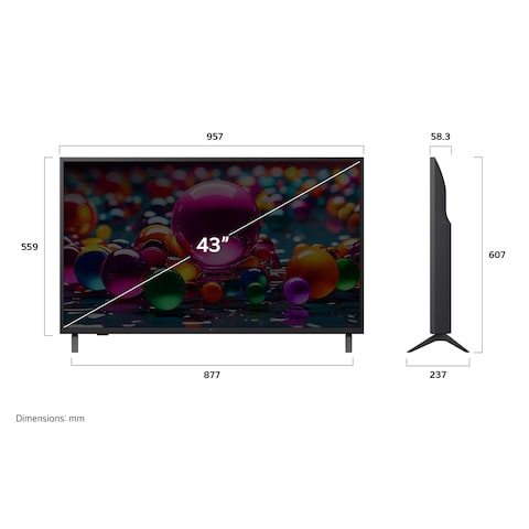 LG 43-inch 4K UHD AI Smart TV - 43UA85006LA