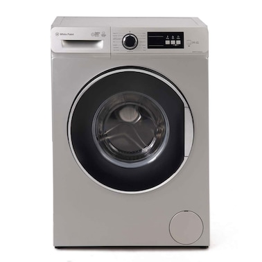 White Point Washing Machine 7 Kg Front Load Steam Wash Inverter Motor Digital - Silver - WPW71215DSWVS