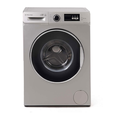White Point Washing Machine 8 Kg Front Load Steam Wash Inverter Motor Digital - Silver - WPW81215DSWVS