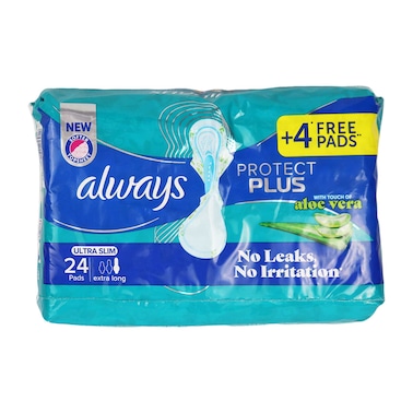 Always Protect Plus with Aloe Vera Ultra Slim - 24Pads