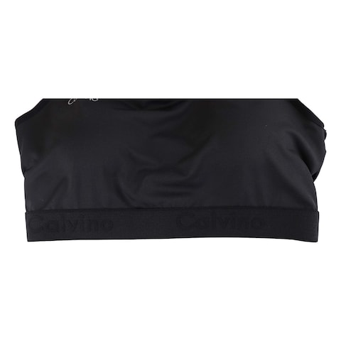 برا رياضى مبطن من كالفينو - مقاس L - أسود - 5067