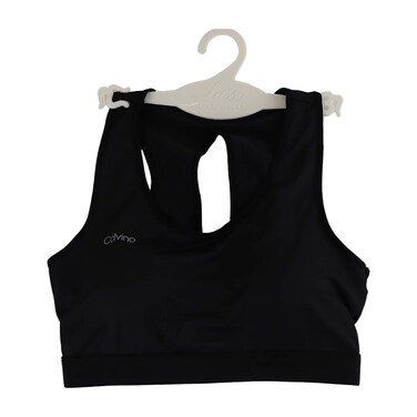 برا رياضى مبطن من كالفينو - مقاس XL - أسود - 5067