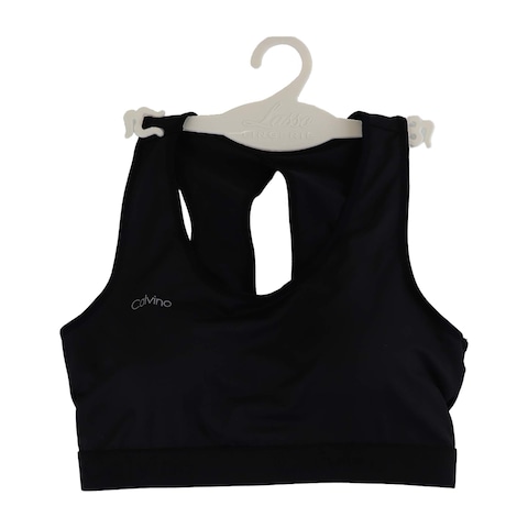 برا رياضى مبطن من كالفينو - مقاس 2XL - أسود - 5067