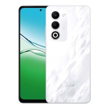 موبايل اوبو A5 - شاشة 6.67 بوصة 256 جيجابايت/8 جيجابايت ثنائي الشريحة بشبكة الجيل الرابع - أبيض