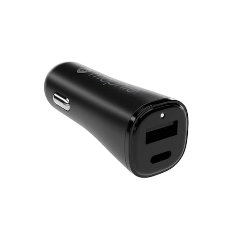 شاحن سيارة موفي إسينشالز بمنفذي USB-A وUSB-C بقوة 12 وات - أسود - 409911858