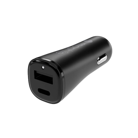 شاحن سيارة موفي إسينشالز بمنفذي USB-A وUSB-C بقوة 12 وات - أسود - 409911858