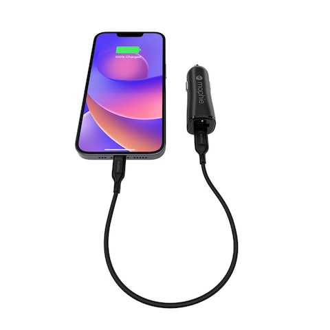 شاحن سيارة موفي إسينشالز بمنفذي USB-A وUSB-C بقوة 12 وات - أسود - 409911858