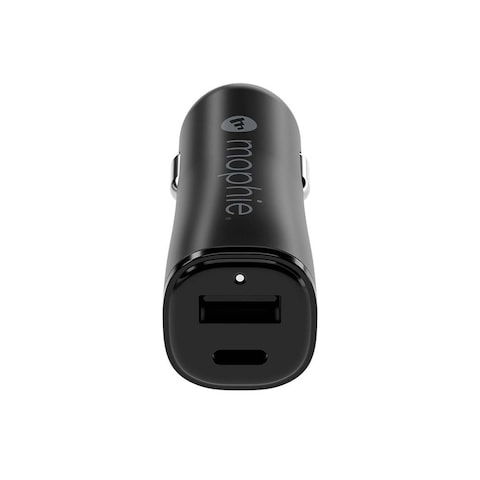 شاحن سيارة موفي إسينشالز بمنفذي USB-A وUSB-C بقوة 12 وات - أسود - 409911858