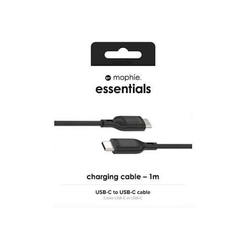 كابل موفي USB-C إلى USB-C طوله 1 متر - اسود - 409911863