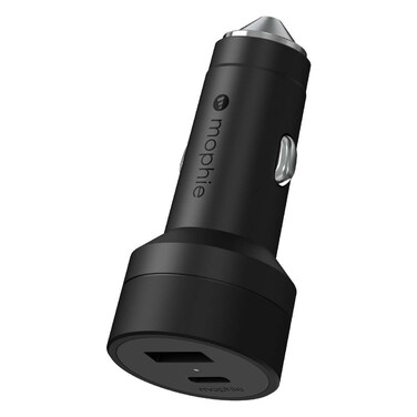 Mophie Car Charger Dual USB-A and USB-C 42 Watt - Black - 409912501