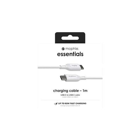 كابل موفي USB-C إلى USB-C طوله 1 متر - أبيض - 409913177