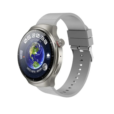 ساعة ذكية سمارت جيت برو أموليد 1.43 بوصة - فضي