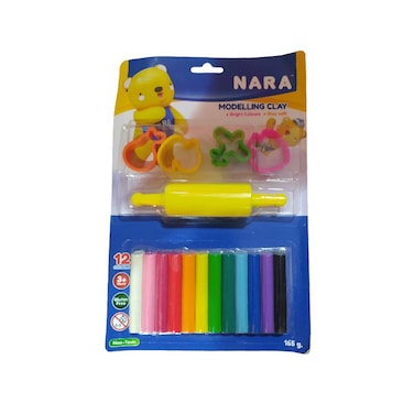 Clay Card - 165 gram - 12 Color 4 Shapes