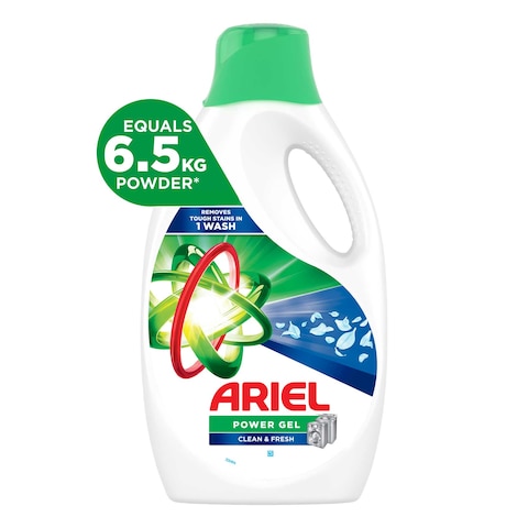 Ariel Clean and Fresh Power Gel Laundry Detergent - 3 Liter