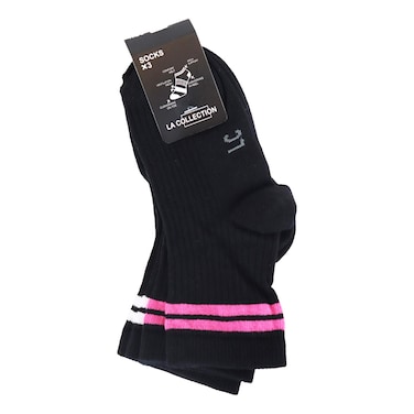 شرابات لا كوليكشن للأطفال 2-4 سنوات أشهر - 3 أزواج - اسود