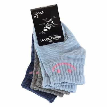 شرابات لا كوليكشن للأطفال 0- 6 أشهر - 3 أزواج - ألوان متنوعة