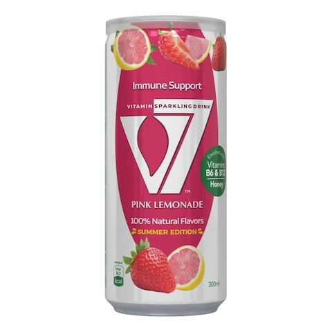V7 Pink Lemonade Soft Drink Summer Edition - 300ml
