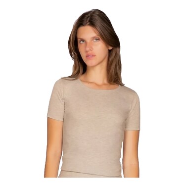 MARCO LORIE WOMEN TOP SS BEIGE M