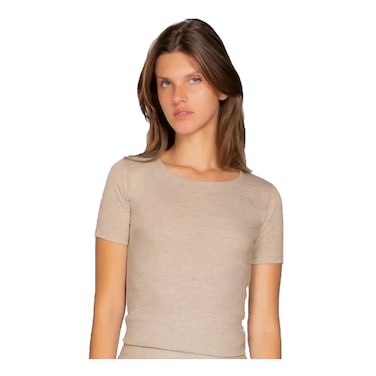 MARCO LORIE WOMEN TOP SS BEIGE 2XL