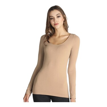 MARCO LORIE WOMEN TOP LS BEIGE M
